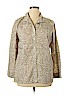 Chico's 100% Cotton Tan Long Sleeve Button-Down Shirt Size XL (3) - photo 1