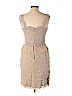 Carolina Herrera 100% Silk Tan Cocktail Dress Size 10 - photo 2