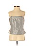 Ann Taylor 100% Silk Gray Sleeveless Silk Top Size 4 (petite) - photo 1