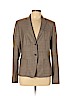 BOSS by HUGO BOSS 100% Virgin Wool Tan Wool Blazer Size 12 - photo 1