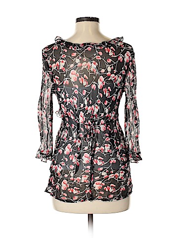 Mimi Maternity 3/4 Sleeve Silk Top (view 2)