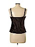 Doncaster Brown Sleeveless Silk Top Size 10 - photo 2