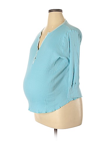 Gap - Maternity 3/4 Sleeve Henley (view 1)