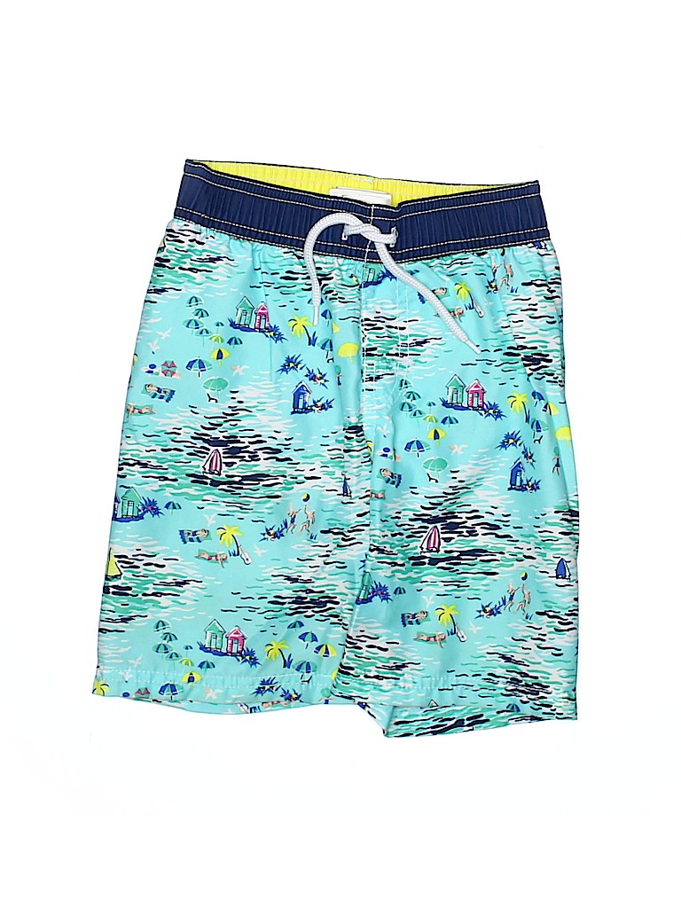 Old Navy 100 Polyester Blue Board Shorts Size 4T 80 off thredUP