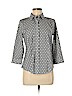 Talbots Black 3/4 Sleeve Button-Down Shirt Size 8 (petite) - photo 1