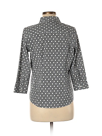 Talbots 3/4 Sleeve Button-Down Shirt (view 2)