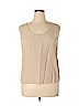 Impressions Tan Sleeveless Blouse Size XL - photo 1