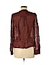 Zara 100% Polyester Brown Long Sleeve Blouse Size M - photo 2