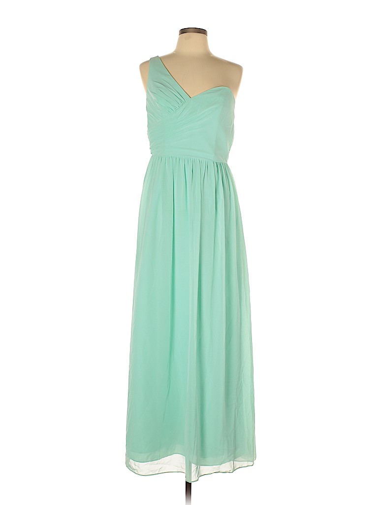 Alfred Dunner 100% Polyester Solid Green Cocktail Dress Size 12 - 66% ...