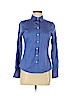 Banana Republic Blue Long Sleeve Button-Down Shirt Size 6 (petite) - photo 1