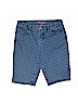 The Children's Place 100% Cotton Polka Dots Blue Denim Shorts Size 10 - photo 1