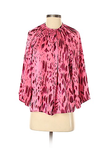 Tucker 3/4 Sleeve Silk Top (view 1)