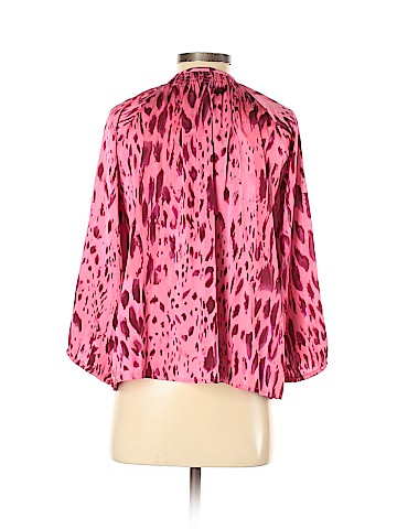 Tucker 3/4 Sleeve Silk Top (view 2)