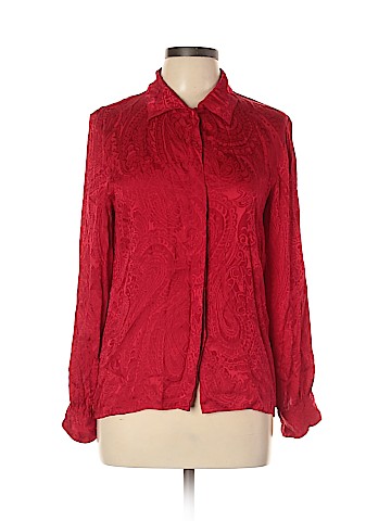 Courtenay Long Sleeve Silk Top (view 1)