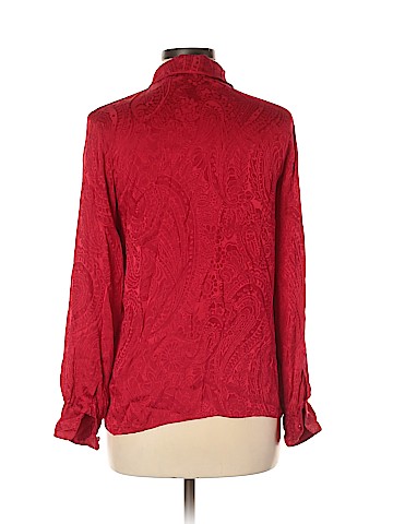 Courtenay Long Sleeve Silk Top (view 2)