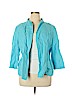 Chico's 100% Linen Blue Jacket Size XL (3) - photo 1