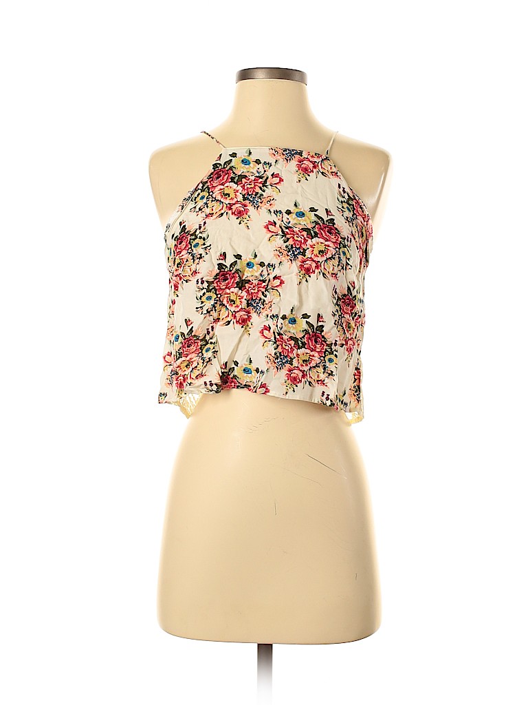 Pins And Needles 100 Rayon Floral Red Sleeveless Blouse Size M 76