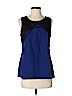Worthington 100% Polyester Blue Sleeveless Blouse Size M (petite) - photo 1
