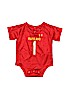 Under Armour 100% Polyester Graphic Red Short Sleeve Onesie Size 3-6 mo - photo 1