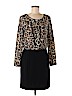 Banana Republic 100% Polyester Black Casual Dress Size 8 (petite) - photo 1