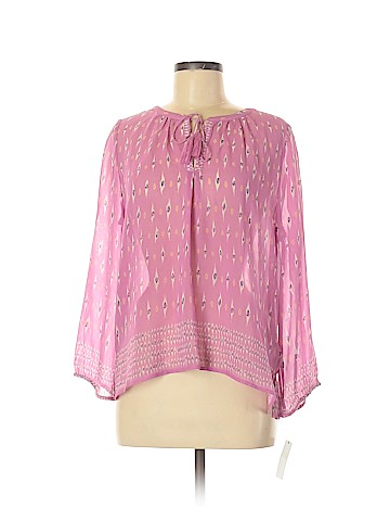 Joie Long Sleeve Silk Top (view 1)