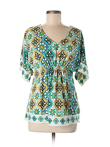 August Silk Short Sleeve Top (view 1)