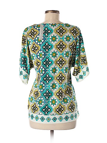 August Silk Short Sleeve Top (view 2)