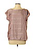 Ann Taylor LOFT Pink Short Sleeve Blouse Size M - photo 1