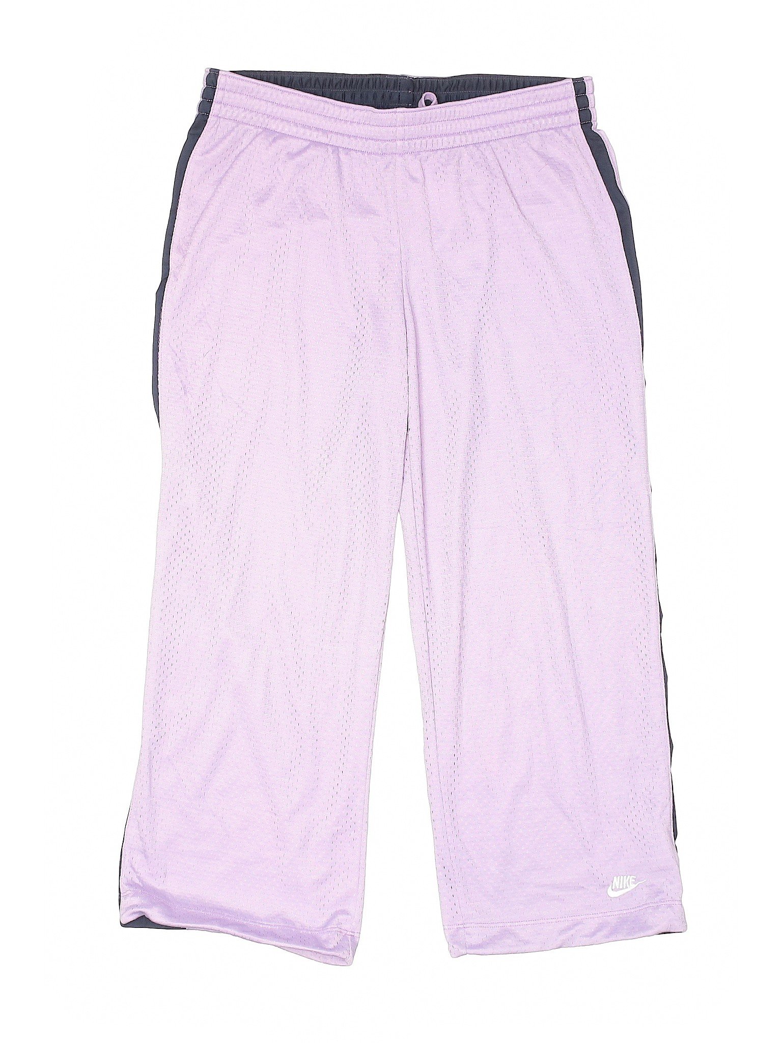 purple track shorts