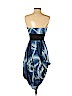 BCBGMAXAZRIA 100% Silk Blue Cocktail Dress Size 4 - photo 2