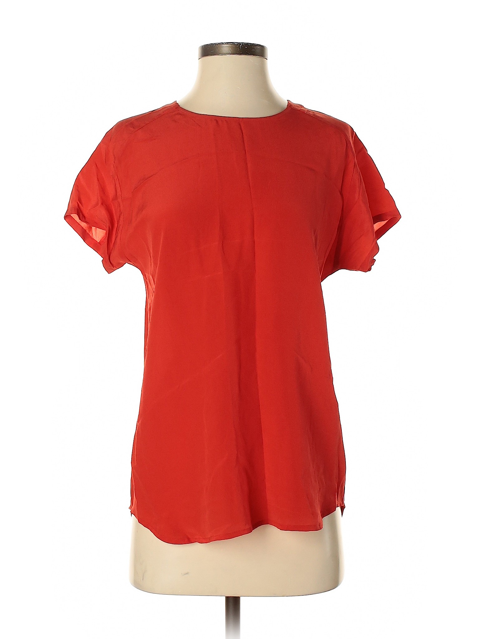 Broadway & Broome Women Red Short Sleeve Blouse XS | eBay