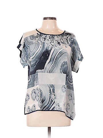 Vida Short Sleeve Silk Top (view 1)