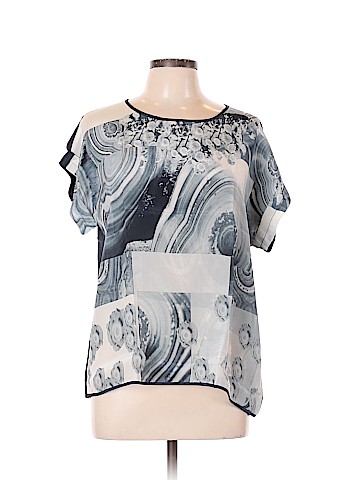 Vida Short Sleeve Silk Top (view 1)