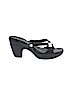 Crocs Solid Black Sandals Size 9 (wide) - photo 1