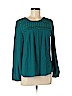 Meadow Rue 100% Rayon Teal Long Sleeve Blouse Size S - photo 1