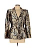 Armani Collezioni 100% Silk Silver Silk Blazer Size 10 - photo 1