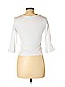Zara White 3/4 Sleeve Top Size L - photo 2