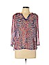 Liz Claiborne 100% Polyester Blue 3/4 Sleeve Blouse Size L (petite) - photo 1