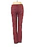 7 For All Mankind 100% Cotton Solid Burgundy Jeans Size 12 - photo 2