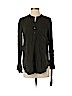 Ann Taylor LOFT 100% Rayon Green Long Sleeve Button-Down Shirt Size XS (petite) - photo 1