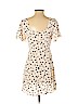 Lush 100% Rayon Ivory Casual Dress Size S - photo 2