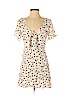 Lush 100% Rayon Ivory Casual Dress Size S - photo 1