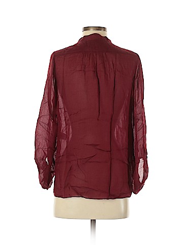 Diane von Furstenberg Long Sleeve Silk Top (view 2)