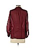 Diane von Furstenberg Burgundy Long Sleeve Silk Top Size 4 - photo 2