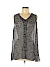 Eileen Fisher 100% Silk Black Sleeveless Silk Top Size L - photo 1