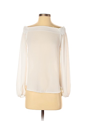 Aqua Long Sleeve Blouse (view 1)