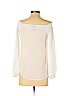 Aqua 100% Polyester White Long Sleeve Blouse Size XS - photo 2