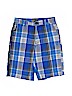 Vans 100% Cotton Plaid Blue Khaki Shorts Size 10 - photo 1