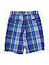 Vans 100% Cotton Plaid Blue Khaki Shorts Size 10 - photo 2