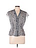 Ann Taylor Blue Short Sleeve Blouse Size 10 (petite) - photo 1
